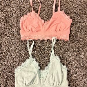 Serra Pink and Cream Bralette Set Intimates & Sleepwear